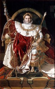 ,,Napoleon na carskom tronu"- Žak Ogist Dominik(http://upload.wikimedia.org/wikipedia/commons/thumb/2/28/Ingres%2C_Napoleon_on_his_Imperial_throne.jpg/220px-Ingres%2C_Napoleon_on_his_Imperial_throne.jpg)